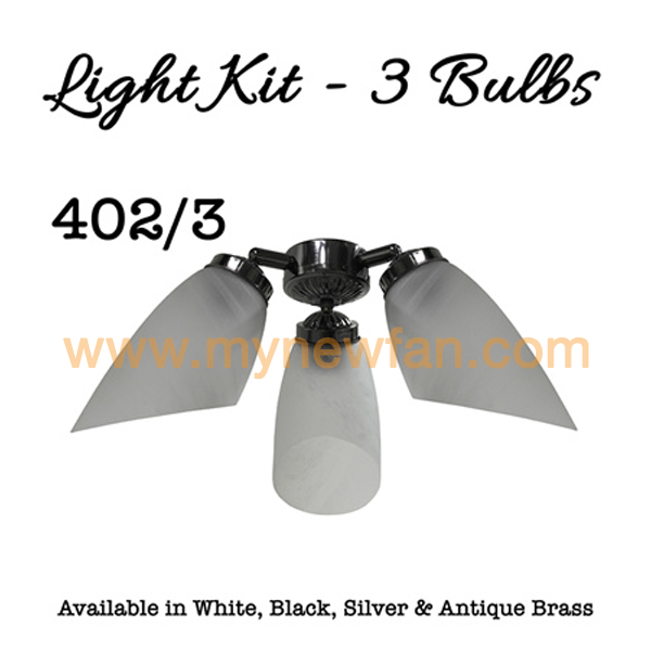 402 3 head fan light kit
