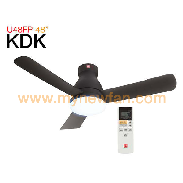 KDK U48FP Black with LED fan light
