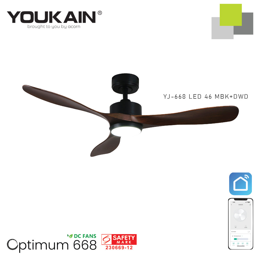 Youkain YJ-688 46" MBK+DWD with LED Fan Light