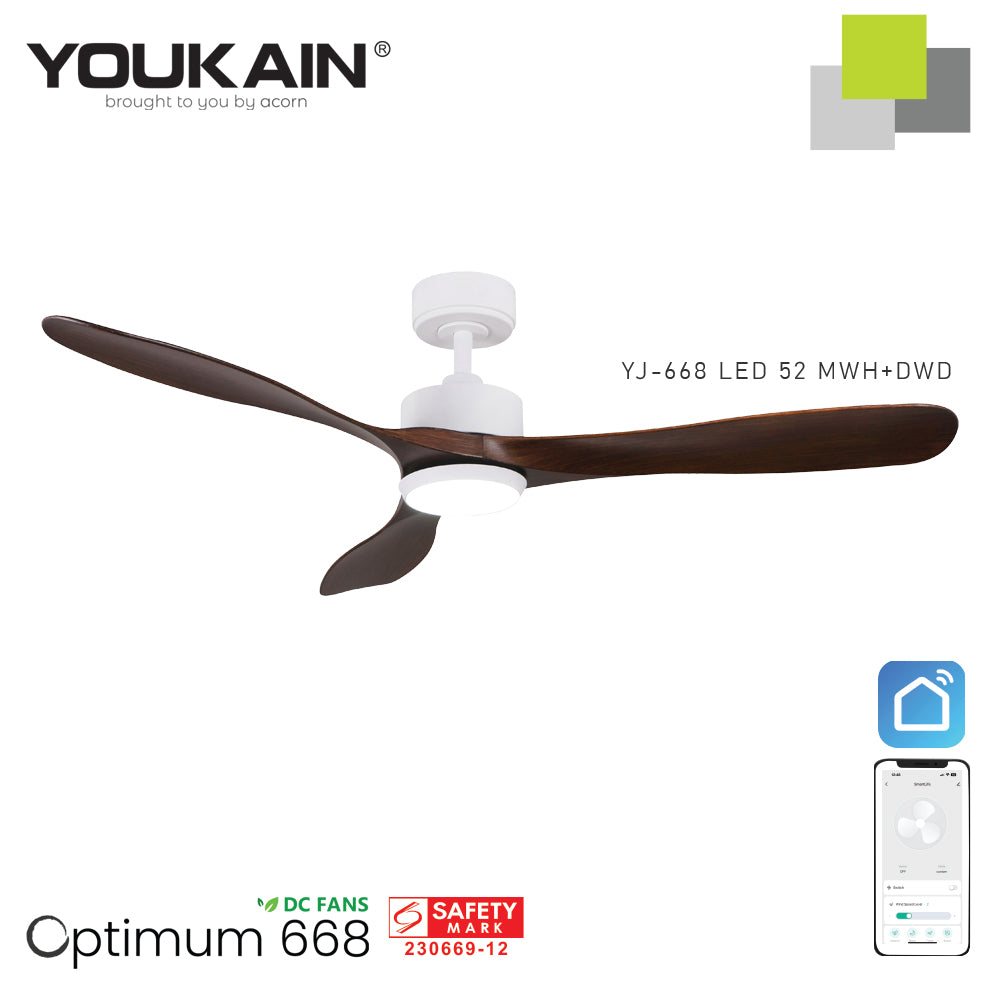 Youkain YJ-688 52" MWH+DWD with LED Fan Light