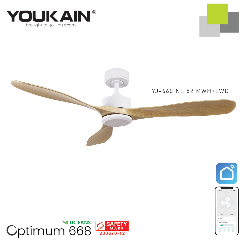 Youkain YJ-688 52" MWH+LWD with No Fan Light