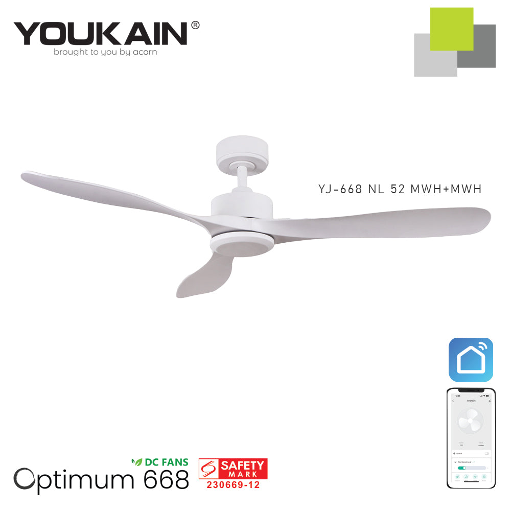 Youkain YJ-688 52" MWH+MWH with No Fan Light