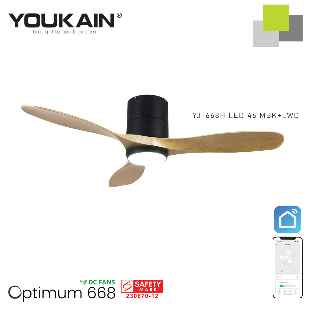 Youkain YJ-688H 46" MBK+LWDwith LED Fan Light