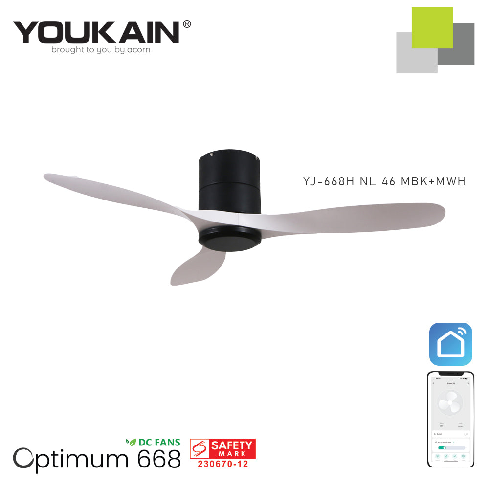 Youkain YJ-688H 46" MBK+MWH with No Fan Light