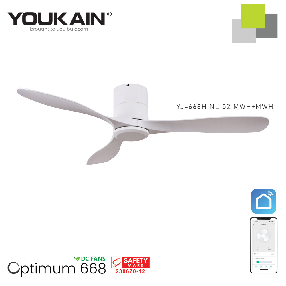 Youkain YJ-688H 52" MWH+MWHwith No Fan Light