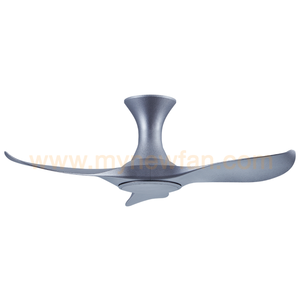 EFENZ SATIN TITANIUM HUGGER CEILING FAN WITH NO FAN LIGHT