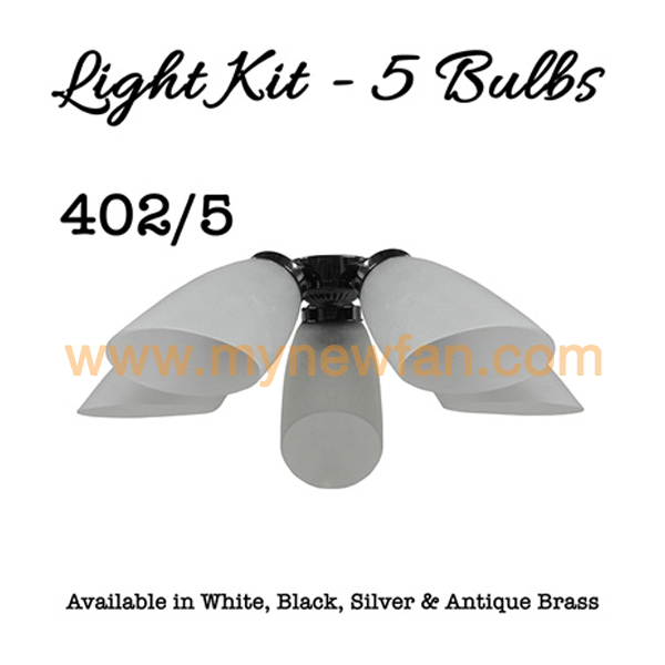 402 5 head fan light kit