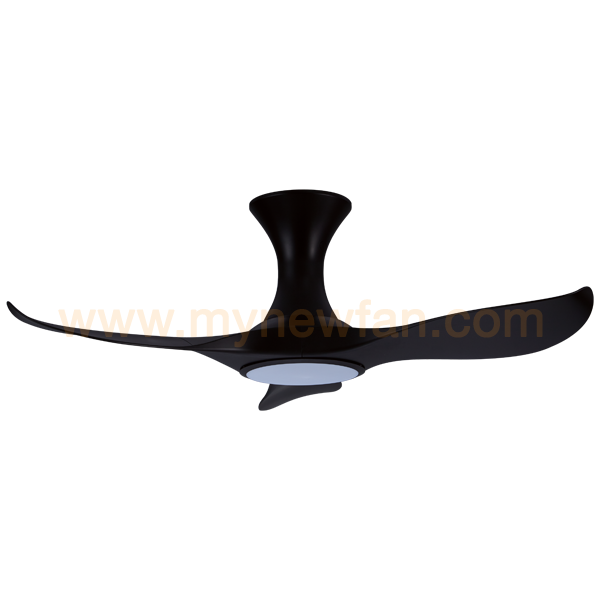 EFENZ BLACK HUGGER CEILING FAN WITH LED FAN LIGHT