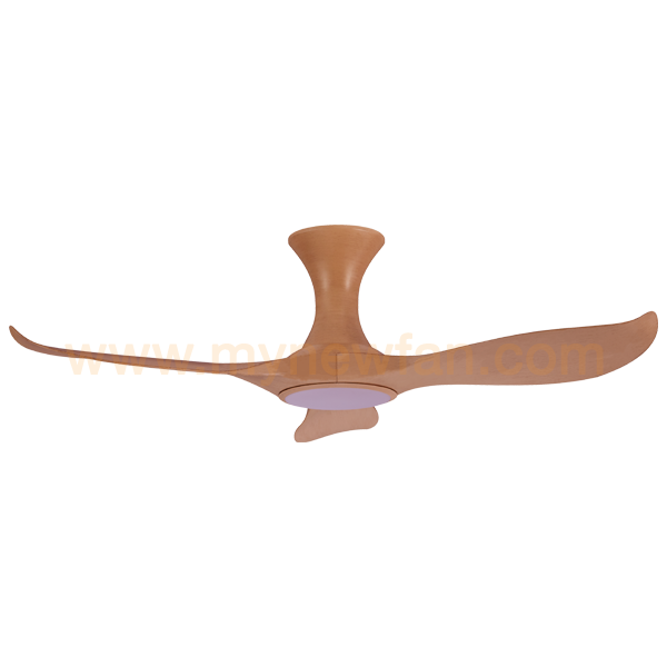 EFENZ HONEY MAPLE WOOD HUGGER CEILING FAN WITH LED FAN LIGHT