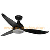 Fanco B-Star Black with LED Fan Light