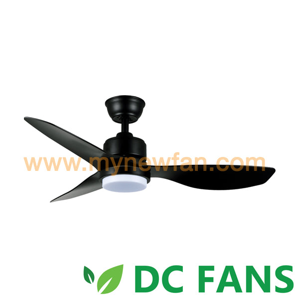 Acorn DC-159 40" Black with LED fan light