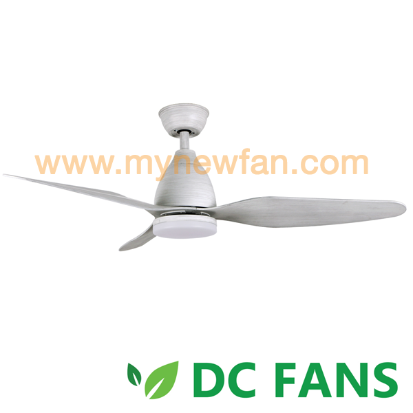 Acorn DC-325 46" Wood Light Grey with LED fan light