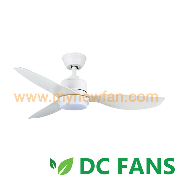 Acorn DC-159 40" White with LED fan light